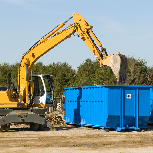 can i choose the location where the residential dumpster will be placed in Marathon